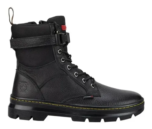 Bota Swissbrand 941 Heavy Piel Negra Antiderrapante