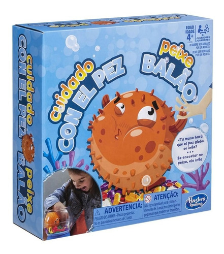 Juego Blowfish Blowup Cuidado Con El Pez! Hasbro Mundomanias