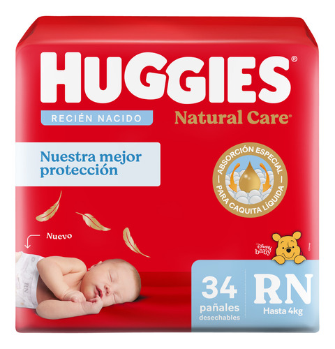 Huggies Supreme Care pañales recién nacido sin género 34 unidades
