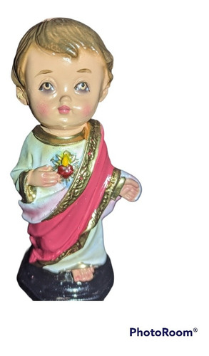 Imagen 3 de 3 de Figura Estatuilla Jesús Sagrado Corazón Versión Infantil