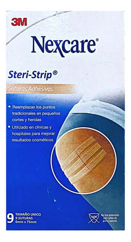 Nexcare Steri-strip Suturas Adhesivas Tamaño Unico 6mm X 75m