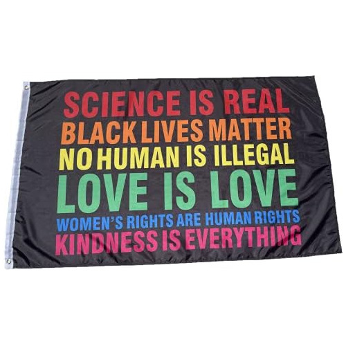 Bandera  La Ciencia Es Real, Vidas Negras Importan  3x5...