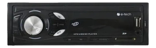 Radio para auto E-Tech Imports ET-MP3 06 con USB, bluetooth y lector de tarjeta SD