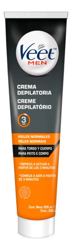 Veet Creme Depilatório Corporal For Men 200ml Kit 2 Unid