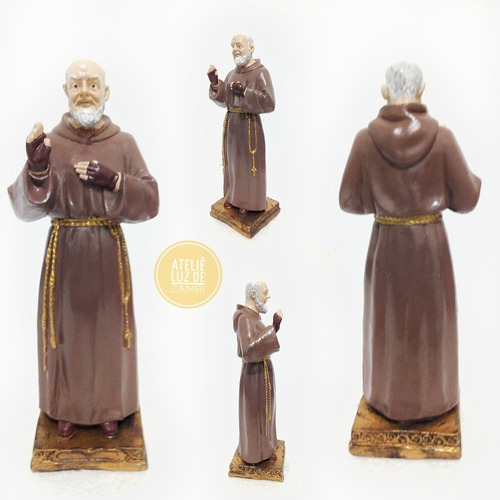 Imagem São Padre Pio Francesco Forgione Resina
