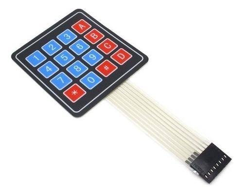 2 Piezas Teclado Matriz 4x4 Para Arduino