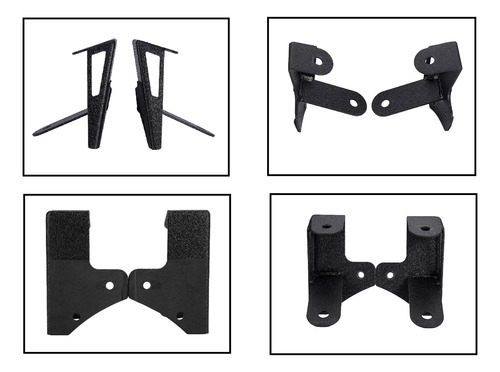 Par Bases Porta Faros Auxiliares Parabrisas Jeep Wrangler Jk