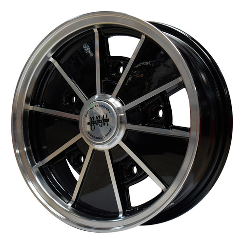 Empi Rines Brm Negro Brillante 15x5 Ancho 5/205 Vocho 2 Piez