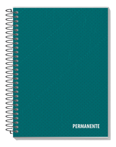 Caderno Universitário Espiral Permanente 192 Folhas 1 Un Cor Verde