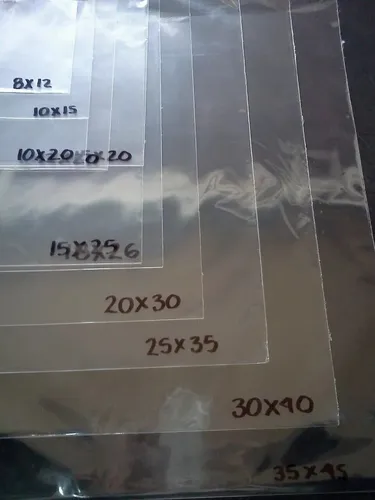 Bolsas de plástico transparentes tamaños hotsell