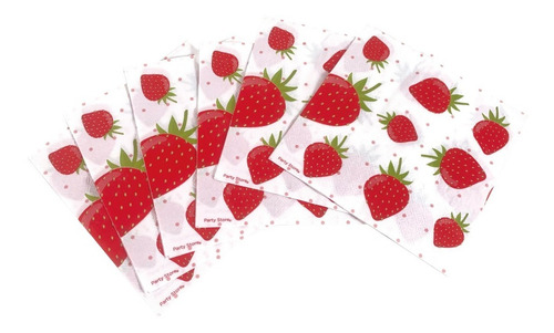 Imagen 1 de 1 de Servilletas Frutillas X 20 U - Lollipop
