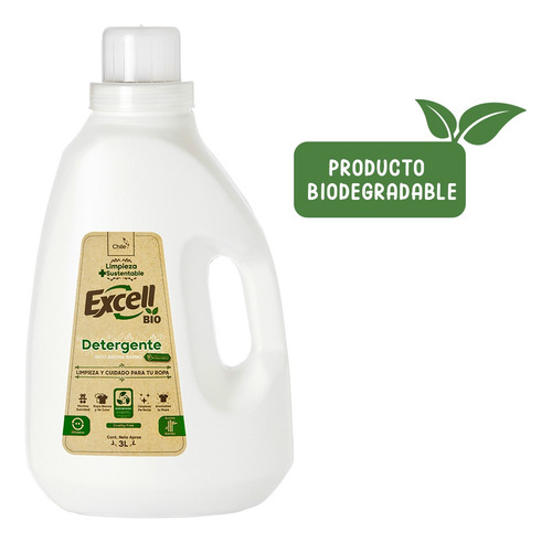 Detergente Para Ropa Bio Aroma A Bambu Excell 3 L