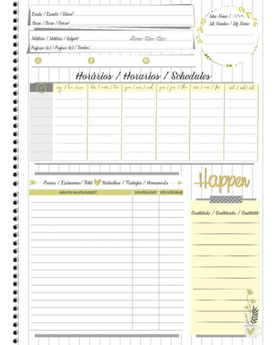 Caderno 10x1 Capa Dura Happen 160f Pct.c/04