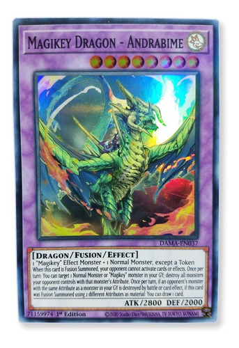 Yugi-oh! Magikey Dragon Andrabime Dama-en037 Super