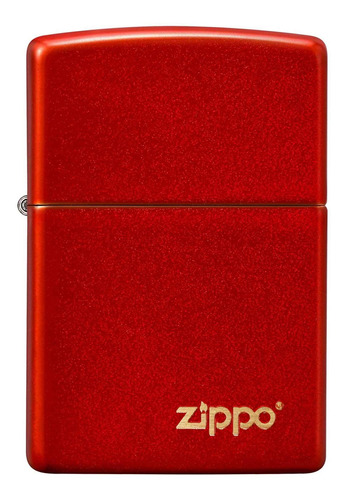 Encendedor Zippo Rojo Metalico Logo Zippo