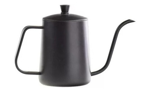 Tetera De Acero Inoxidable Con Cuello Cisne 600ml Caffenio Negro