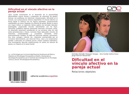 Libro Dificultad Vínculo Afectivo Pareja Actual: Edicion