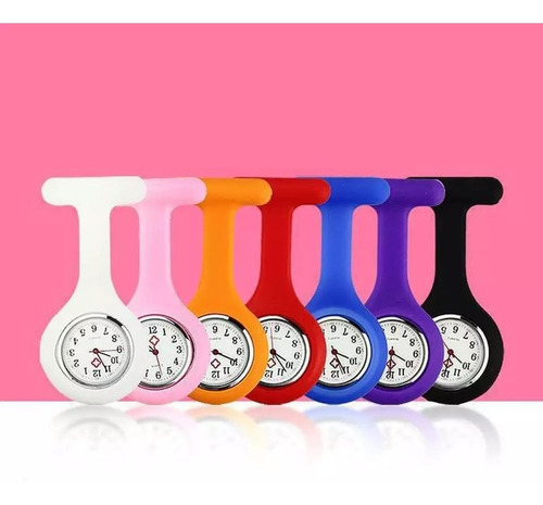 Imagen 5 de 7 de Reloj De Enfermeria Enfermera De Silicona Colores Clicshop
