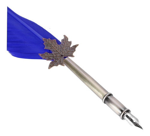 Caneta Dip Feather Pen Europeia Retro Quill Alloy Writing Ni