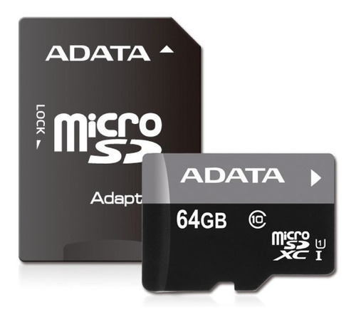 Memoria Adata Micro Sd Xc 64gb Clase 10 Uhs-i 50 Mb/seg