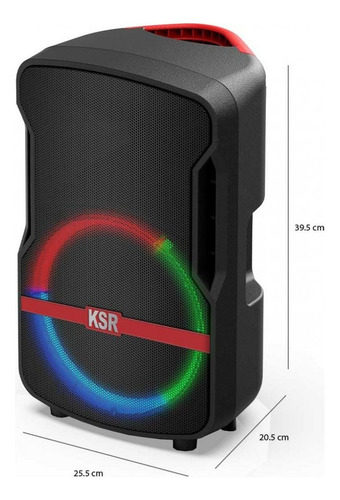 Bafle Bocina 8 Kaiser Ksr Luz Neon Msa-7908nd. (Reacondicionado)