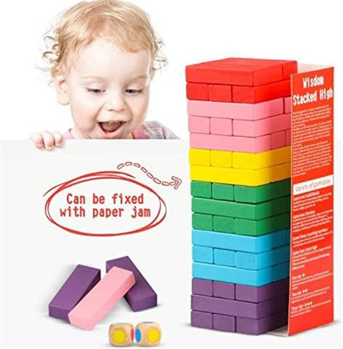 Juego De Mesa Canuan Bloques De Madera Apilados