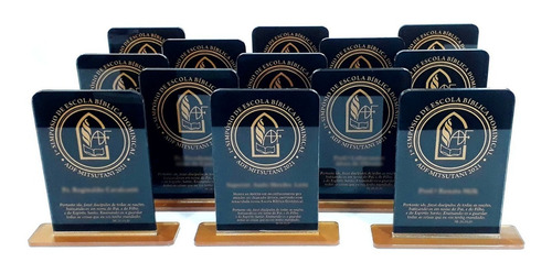 Imagem 5 de 5 de Placa De Homenagem Personalizada Acrilico 4mm - 1 Unid