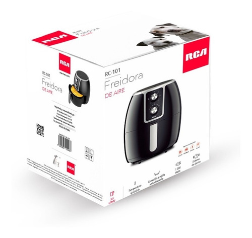 Freidora De Aire 3.5 L Rc-101 Temperatura Ajustable Rca