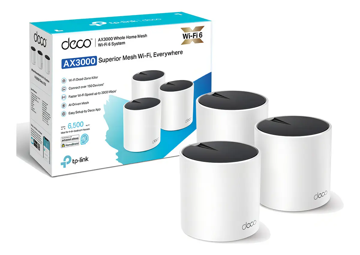 roteador TP-Link Wi-Fi Mesh Deco X55 AX3000 Pack com 3