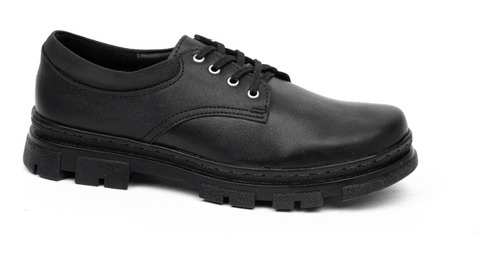 Zapato Escolar Tipo Choclo Para Niña Color Negro Yuyin 22161