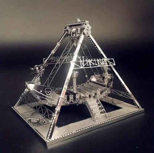 Rompecabezas Metálico 3d, Modelo De Barco Vikingo