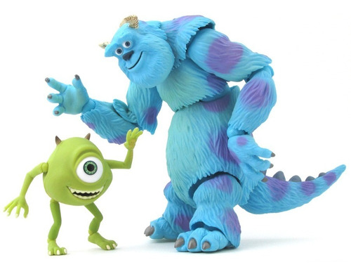 Sci-fi Revoltech Sulley & Mike Monsters Inc Full Articulable