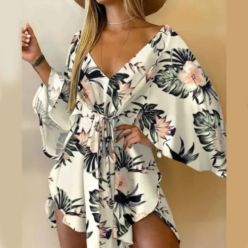 Vestido hawaiano blanco hot sale