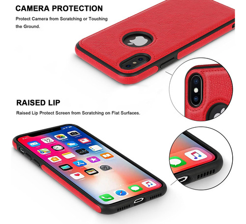 Jaroie Classy Design Fase De Teléfono De Cuero De Lujo Para