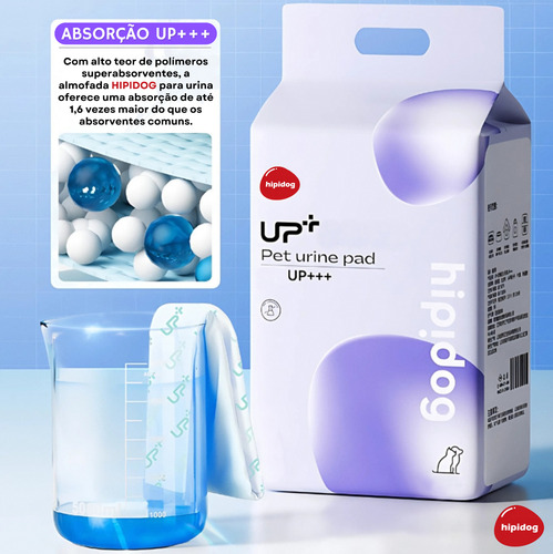 Tapete Higiênico Cães 60x45 50un Absorção Higiene Pet Up