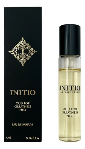 Perfume Initio Oud For Gratness Genuíno Com 5 Ml Na Embalagem Original.