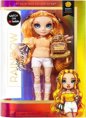 Muñeca Rainbow High Cheer Doll- Poppy Rowan (orange)