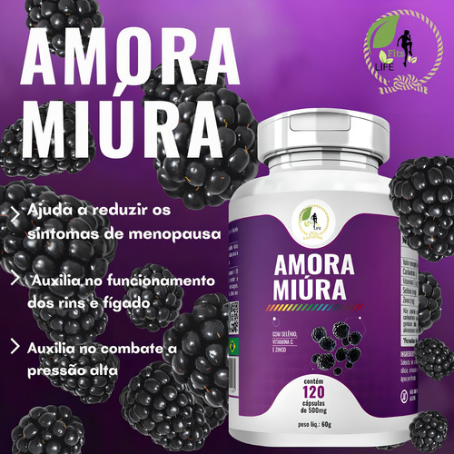 Amora Miura Vit. C Selênio E Zin 120 Cáps - Fits Life