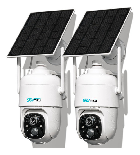 Cámara De Seguridad Solar Sovmiku 2cq1 2k Para Exteriores, V