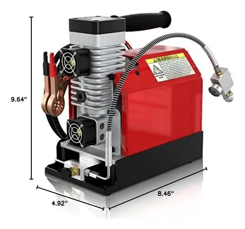 Compresor De Aire Pcp Portátil Cs2, 4500 Psi/30 Mpa, Sin Ace