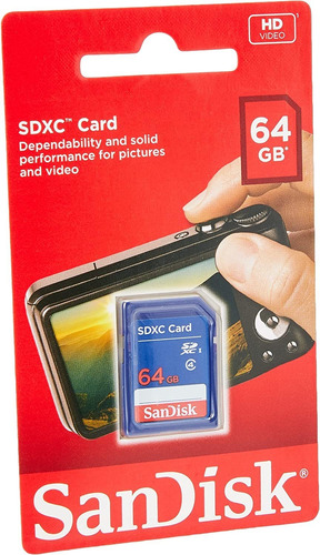 Tarjeta De Memoria Flash Sandisk 64 Gb Clase 4 