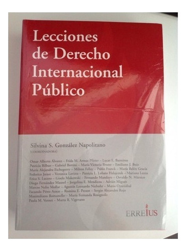 Libro Lecciones De Derecho Internacional Publico De Silvina 