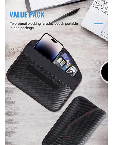 Funda Para Tarjetas Faraday, Llaves De Coche, Bloqueador De
