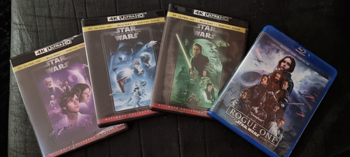 Star Wars Bluray 4k La Saga Original + Rogué One (11 Discos)