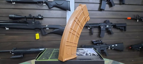Airsoft Magazine Mid Cap Ak-47 Taitus 110rounds Marrom