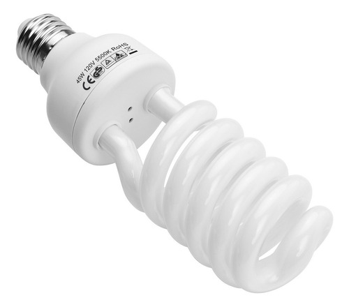 Bombilla Fluorescente 120v 45w 5500k Luz Diurna Casquillo E2