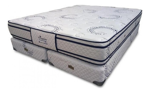 Sommier Suavestar Espuma Atmosphere 2 1/2 plazas de 190cmx140cm azul y blanco