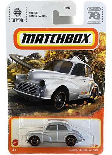 Matchbox Morris Minor Saloon Especial Edition Plateado 5/100