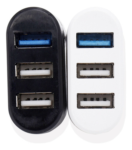 // Adaptador Usb 3 En 1 Con Doble Puerto Usb 3.0 Y Salida