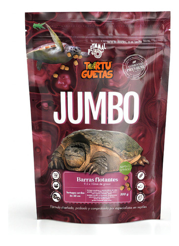 Comida Para Tortugas Grandes +de 20cm Tortuguetas Jumbo 300g